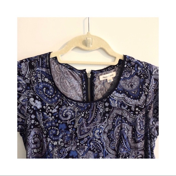 SOLD - Paisley Blue Dress - Picture 2 of 4